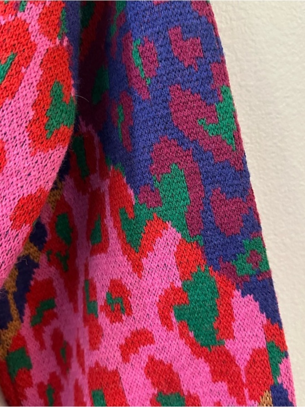 Farm Rio Colorful Animal Print Long Belted Cardigan Size Small - Picture 10 of 14